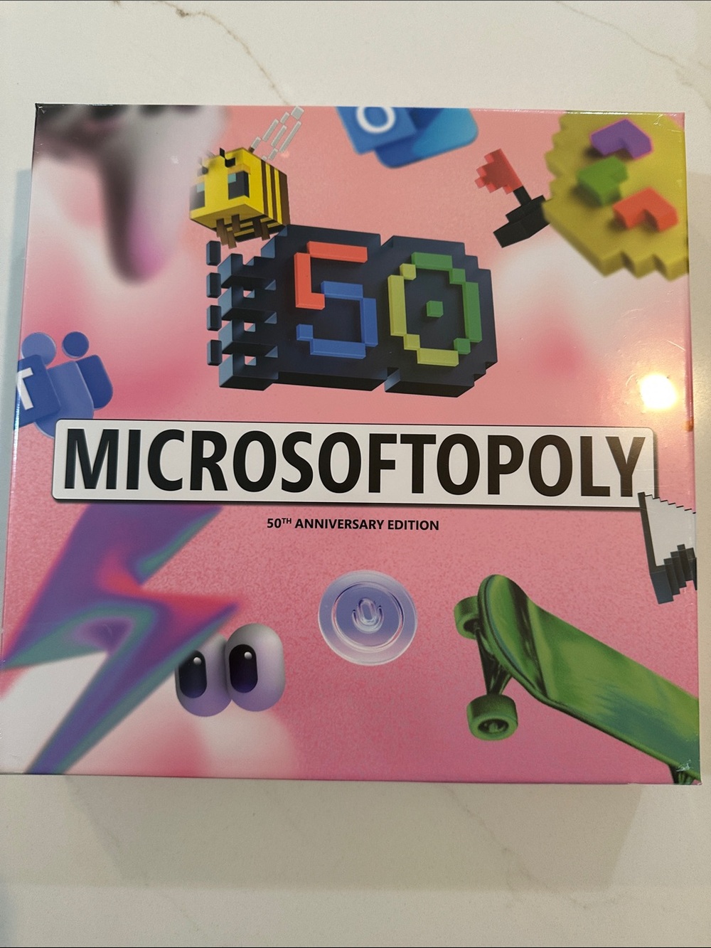 Microsoftopoly 50th Anniversary Edition - Pink Collector Box NWT